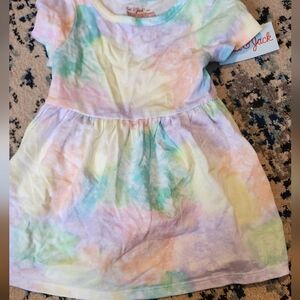Cat & Jack Tie-Dye Kids Dress - Multicolor
